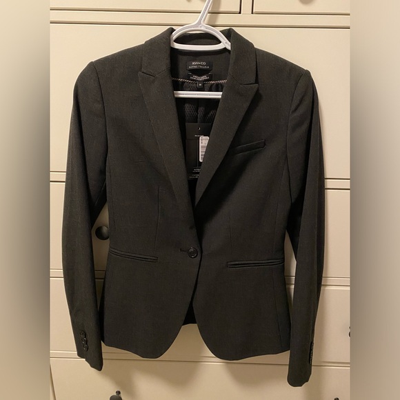 New Dark Grey RW&Co Blazer Size 00 - Picture 1 of 4